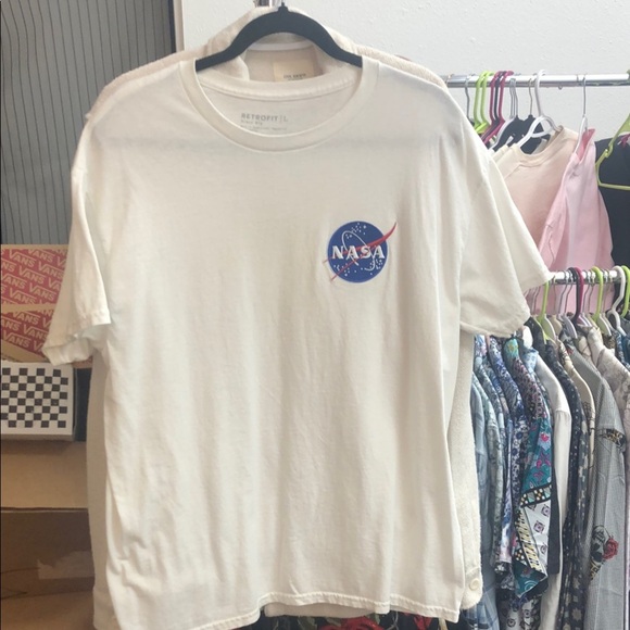 Retrofit White NASA Short Sleeve Tee - Picture 1 of 4